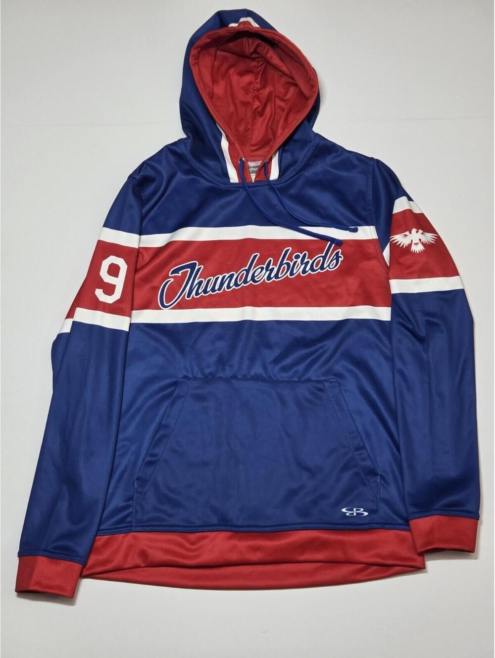 Boombah Thunderbirds Hoodie Red,white,&blue Hutchinson #9 Size S